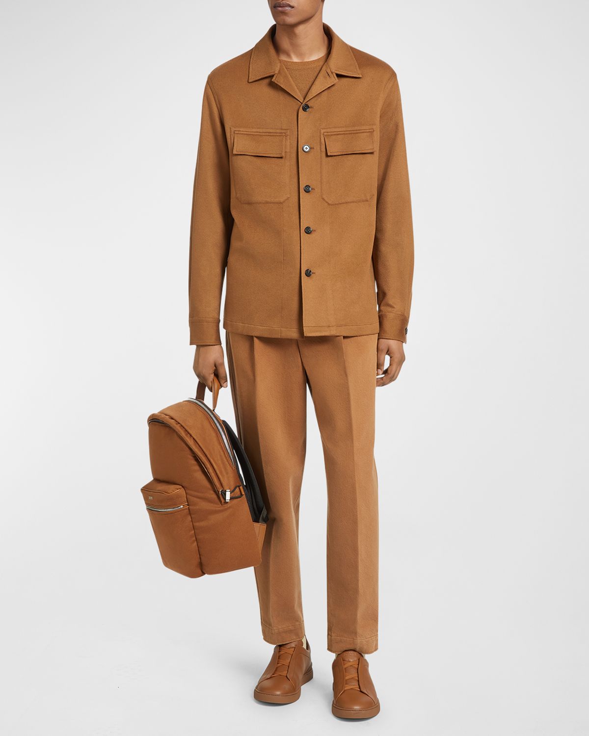 ZEGNA Men 's Cashmere Overshirt