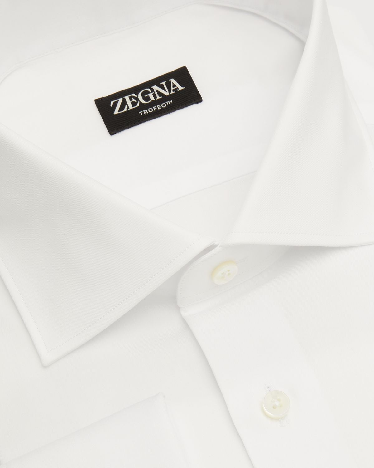 ZEGNA Men 's Trofeo Cotton Dress Shirt w/ French Cuffs