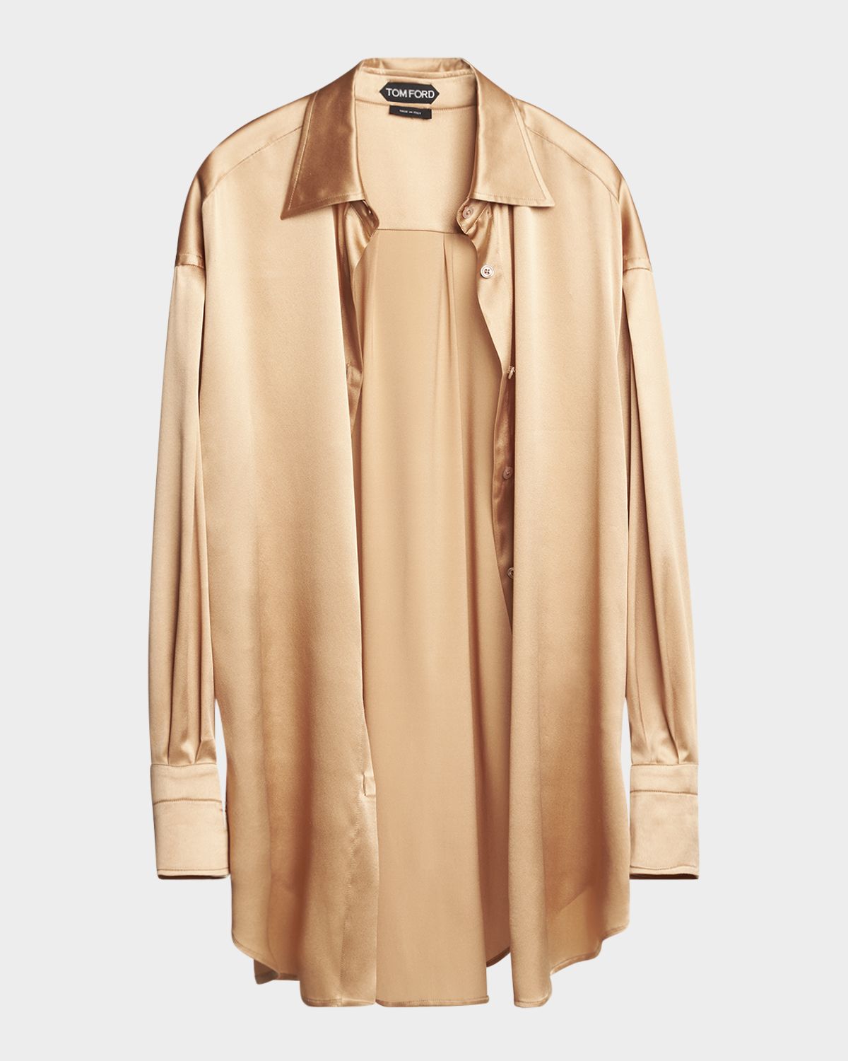 TOM FORD Button-Down Silk Shirt | Thumbnail 6