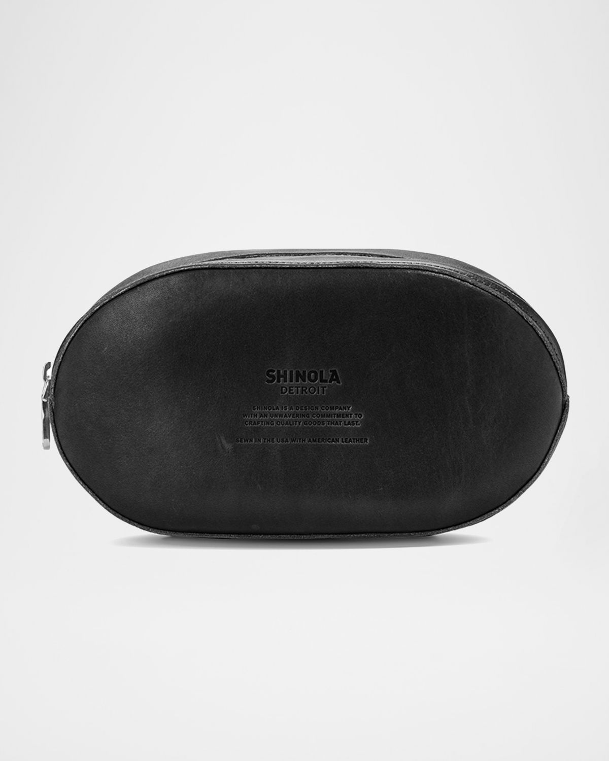 Shinola Men 's Football Leather Travel Toiletry Kit