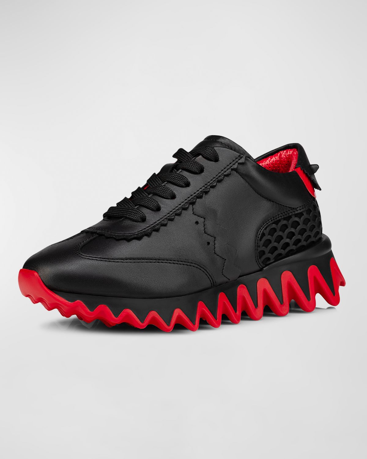 Christian Louboutin Kid 's Loubishark Leather Sneakers, Toddler/Kids