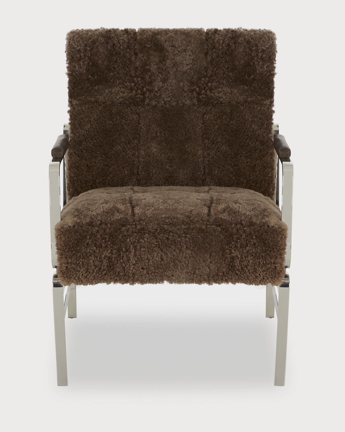 Massoud Trixie Shearling Accent Chair