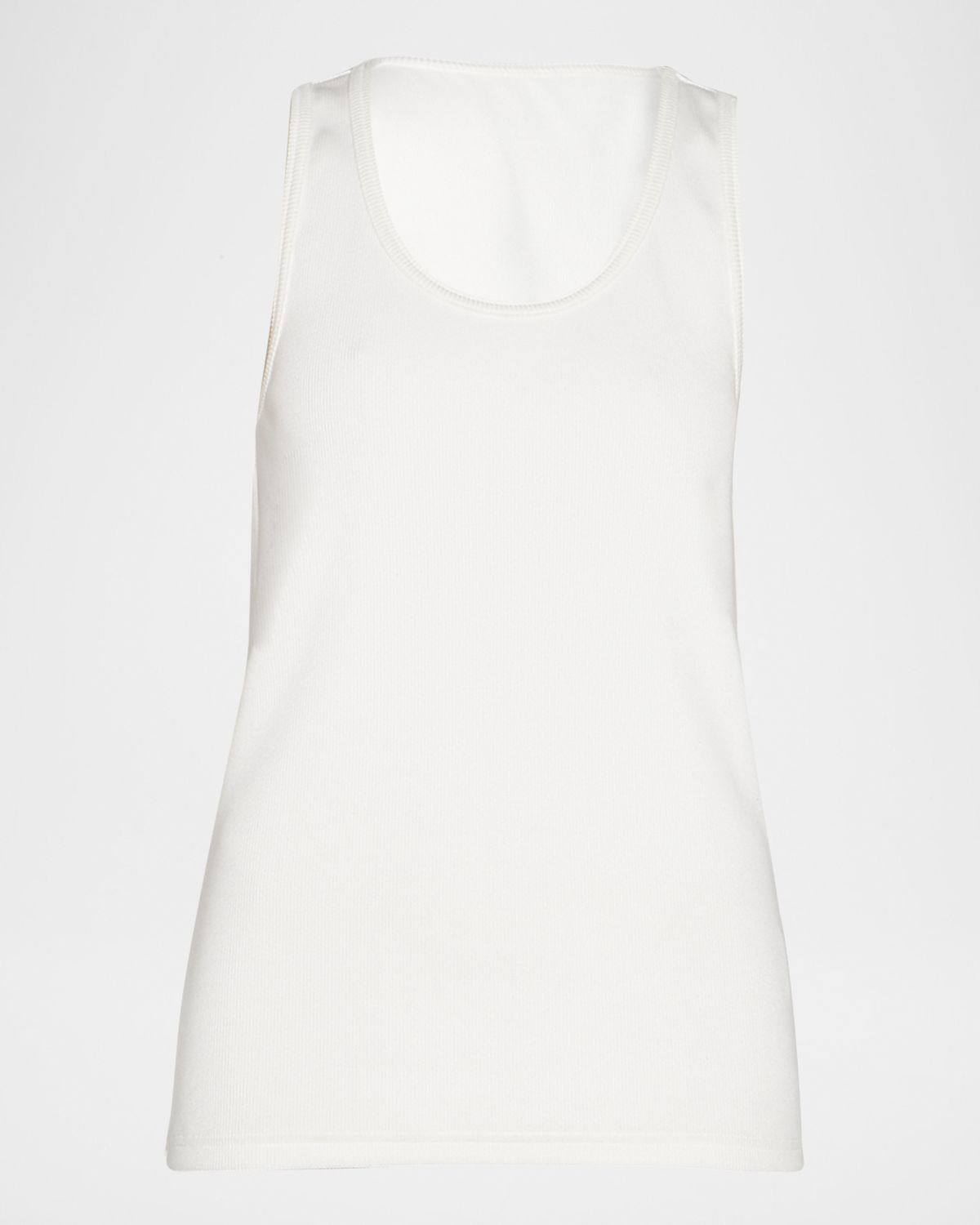 Bottega Veneta Dry Stretch Cotton Ribbed Tank Top