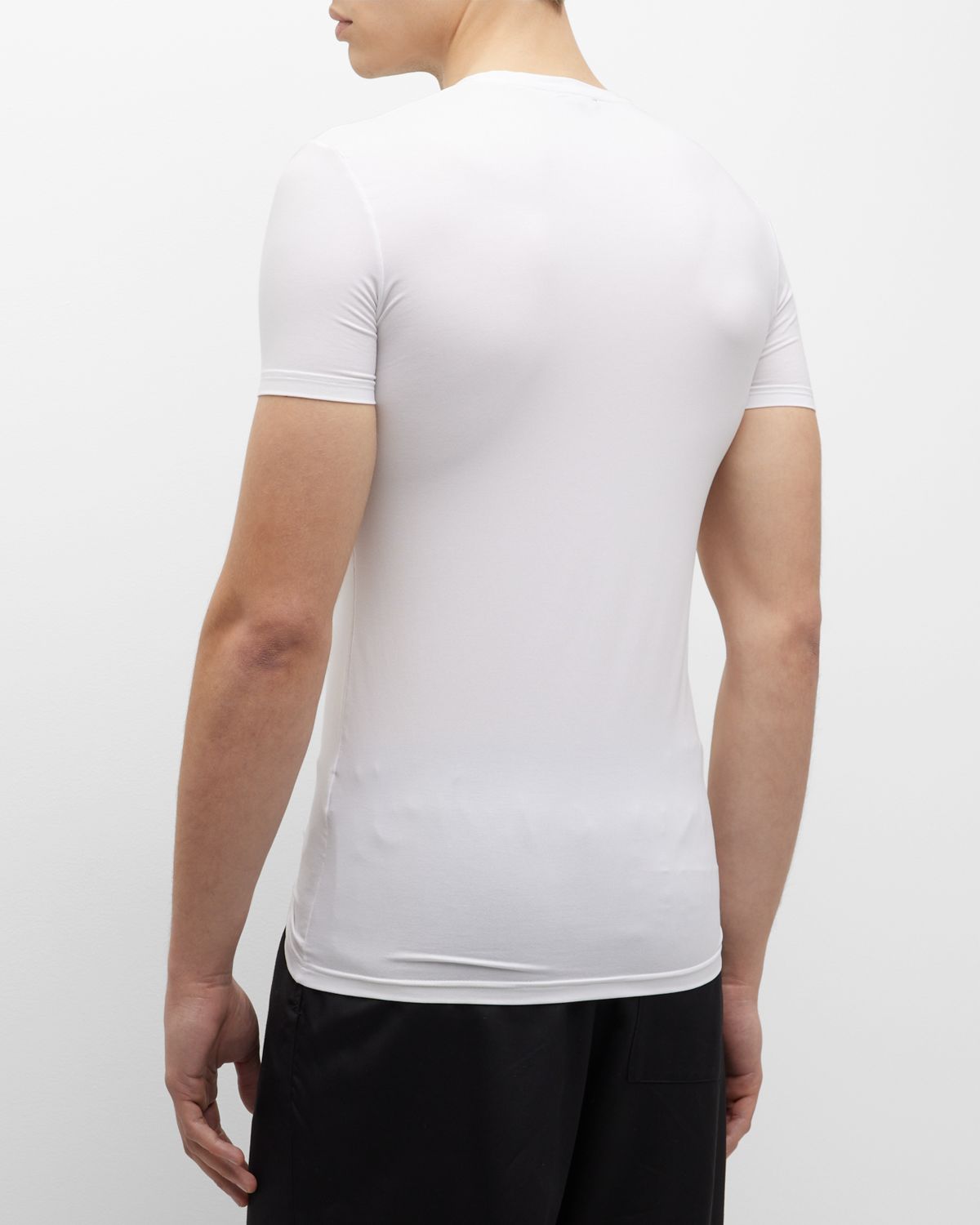 ZEGNA Men 's Slim Fit Micromodal Crewneck T-Shirt