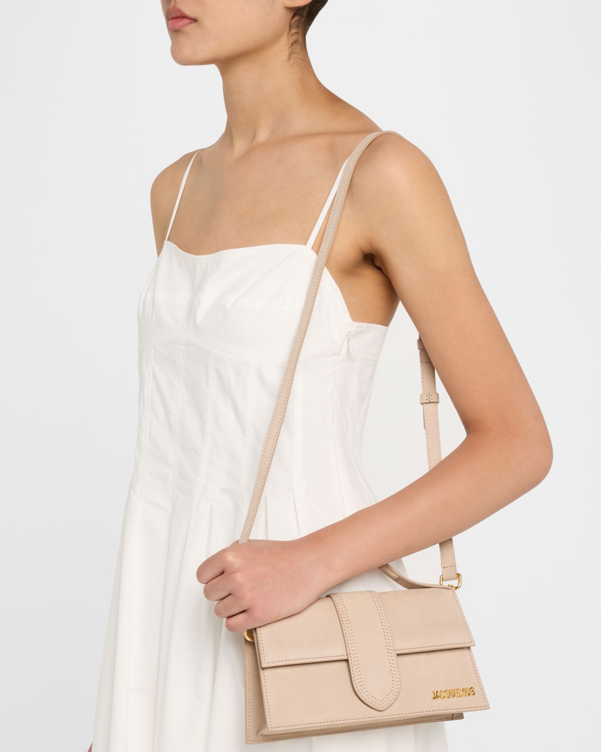 Jacquemus Le Grand Bambino Leather Top Handle Bag