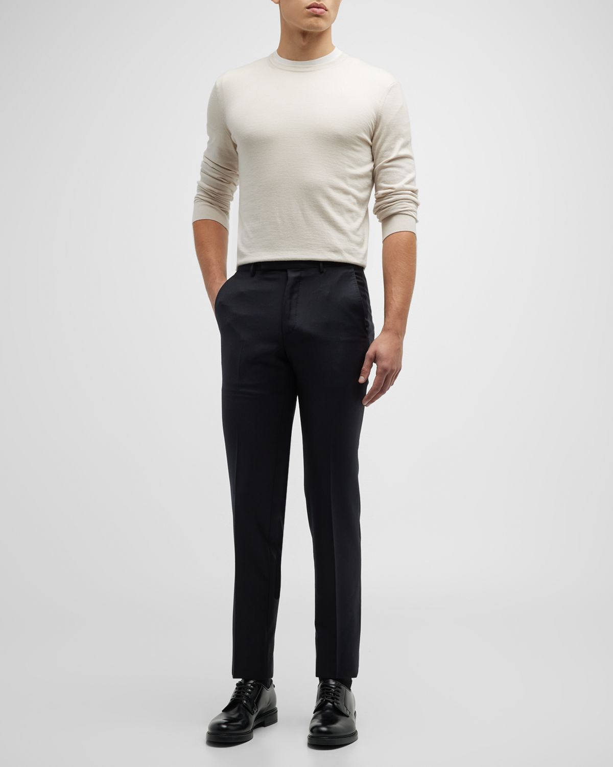 ZEGNA Men 's Trofeo Slim-Straight Trousers