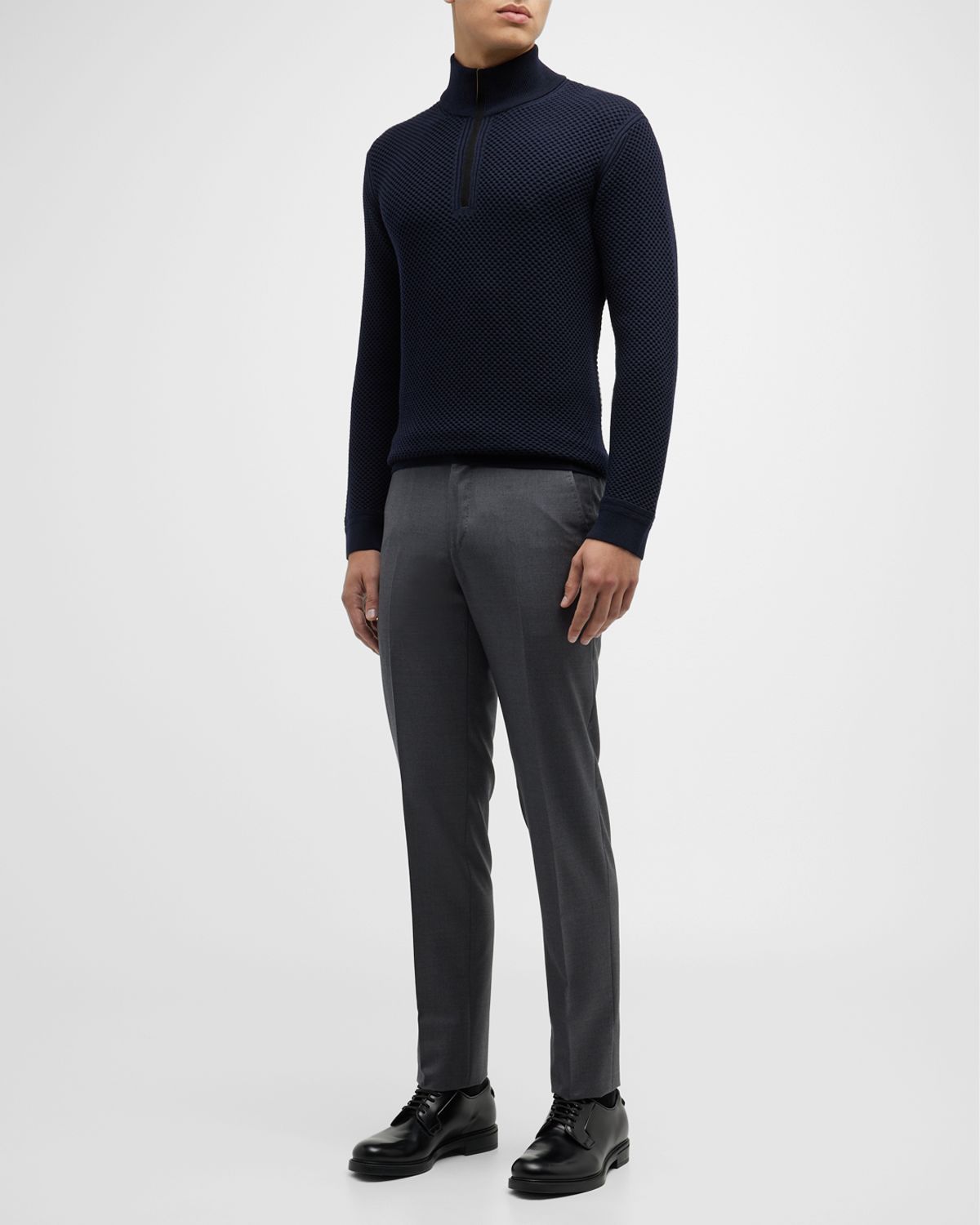 ZEGNA Men 's Trofeo Slim-Straight Trousers