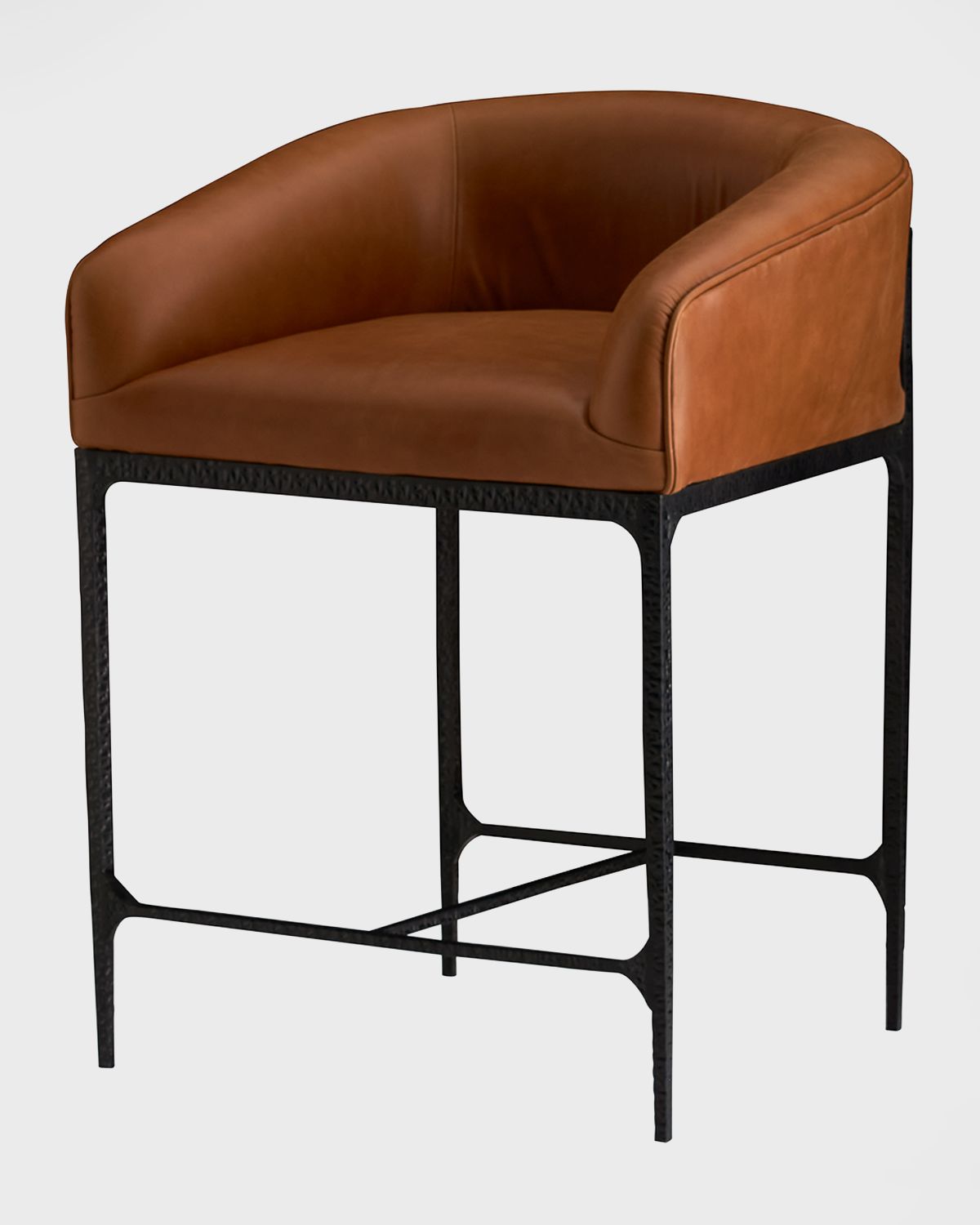 Arteriors Osbourne Leather 26.5" Counter Stool