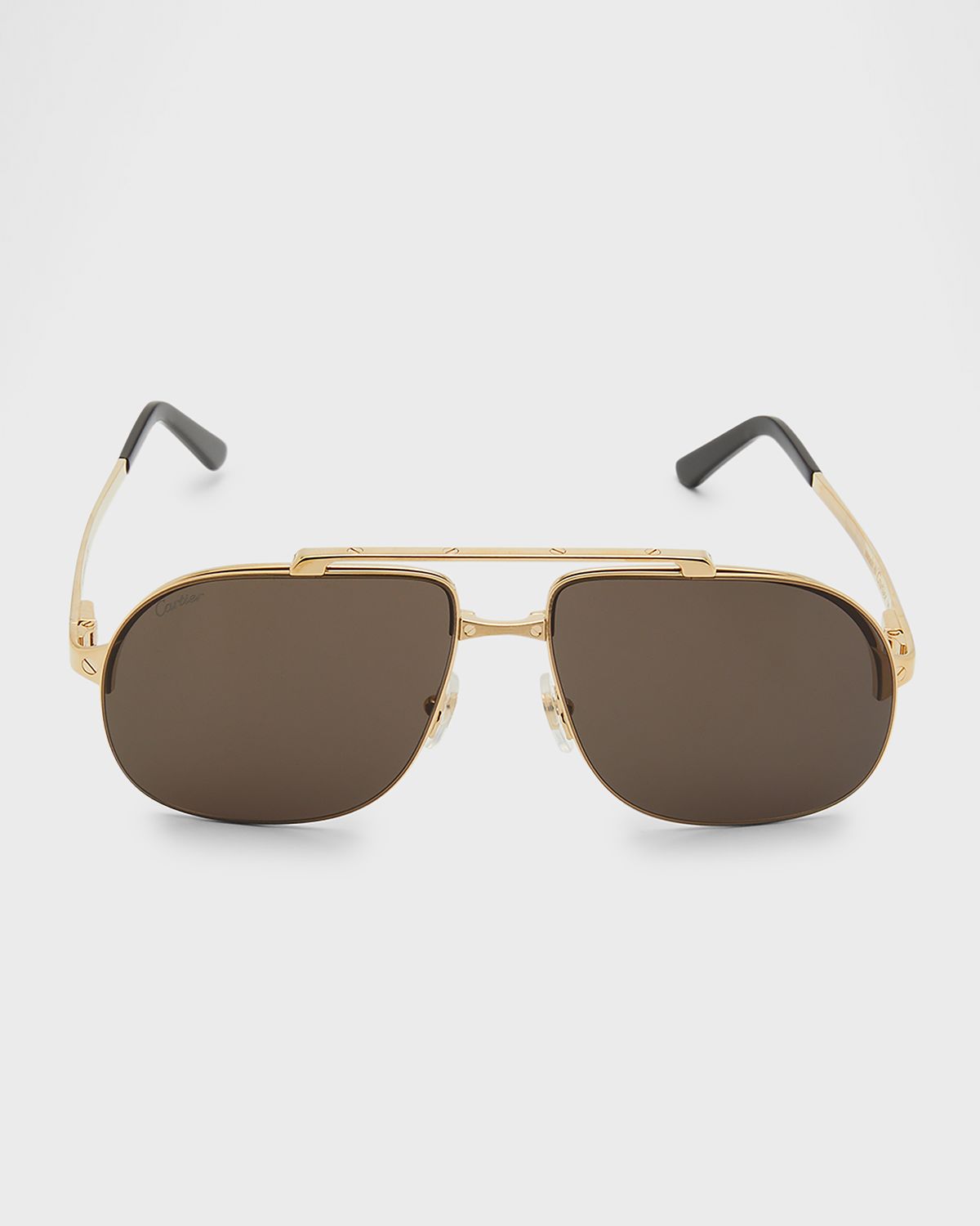 Cartier Men 's Metal Double-Bridge Aviator Sunglasses | Thumbnail 6 Cartier Men 's Metal Double-Bridge Aviator Sunglasses | Thumbnail 6