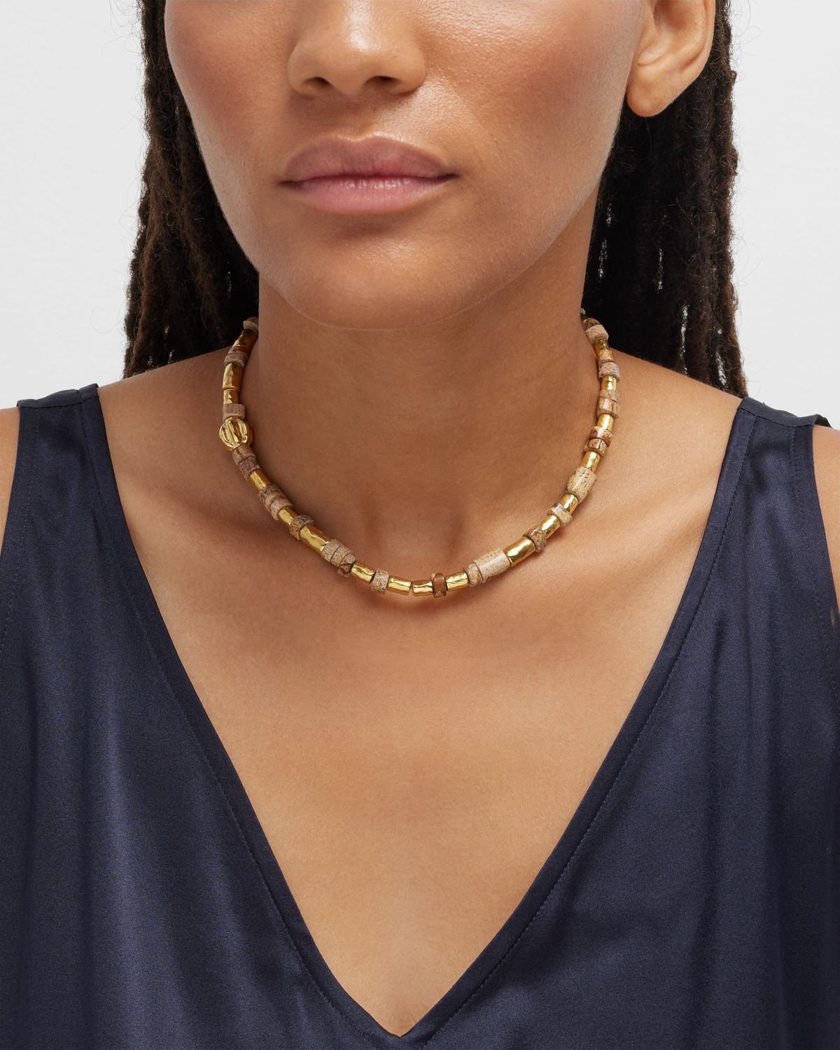 Pamela Love Valentine Necklace with Jasper