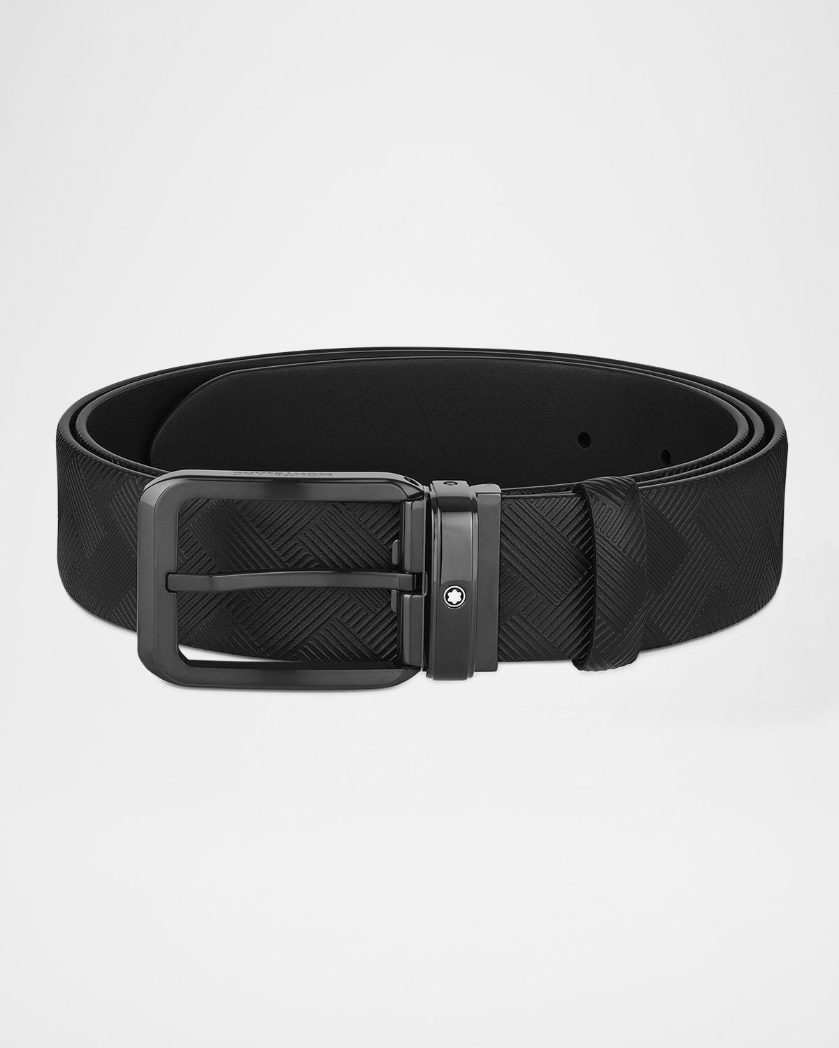 Montblanc Men 's Black 35mm Reversible Belt