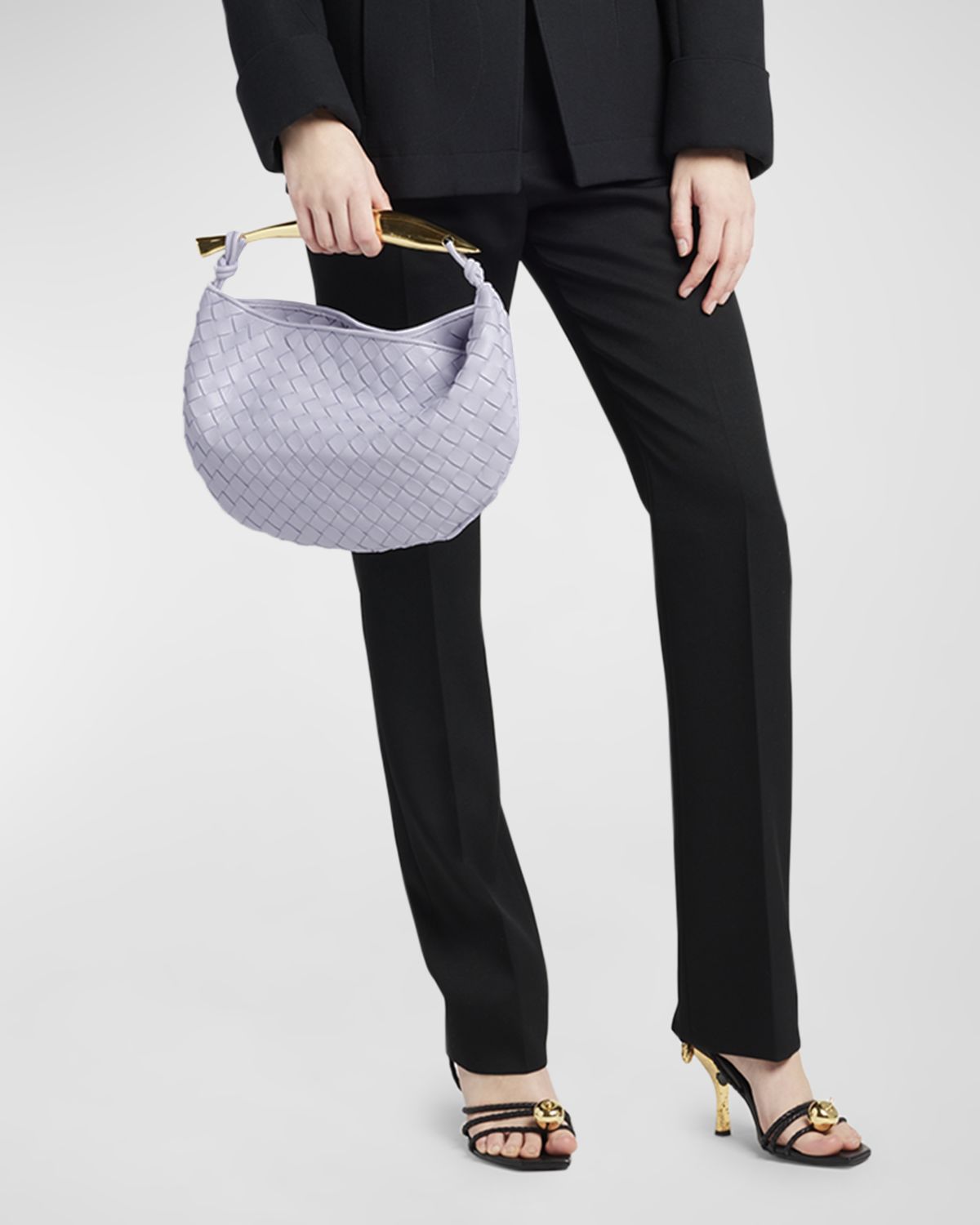 Bottega Veneta Sardine Leather Top-Handle Bag