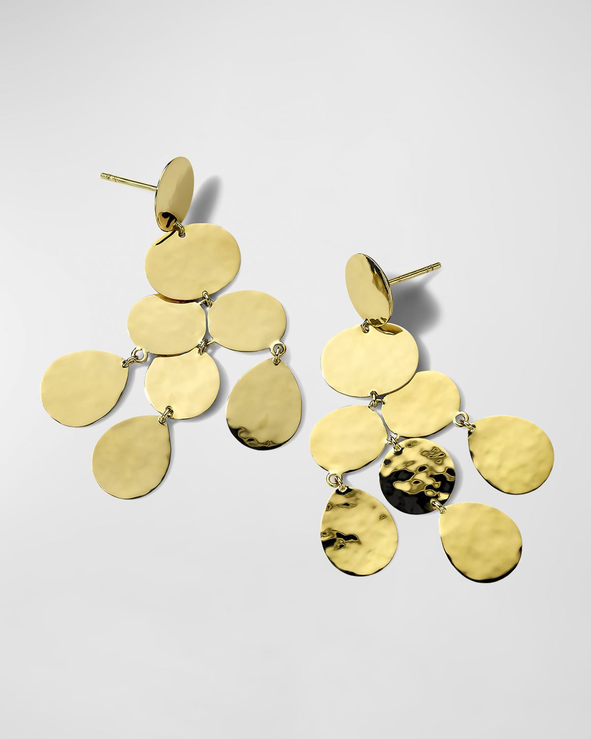 Ippolita Small Crinkle Chandelier Earrings in 18K Gold