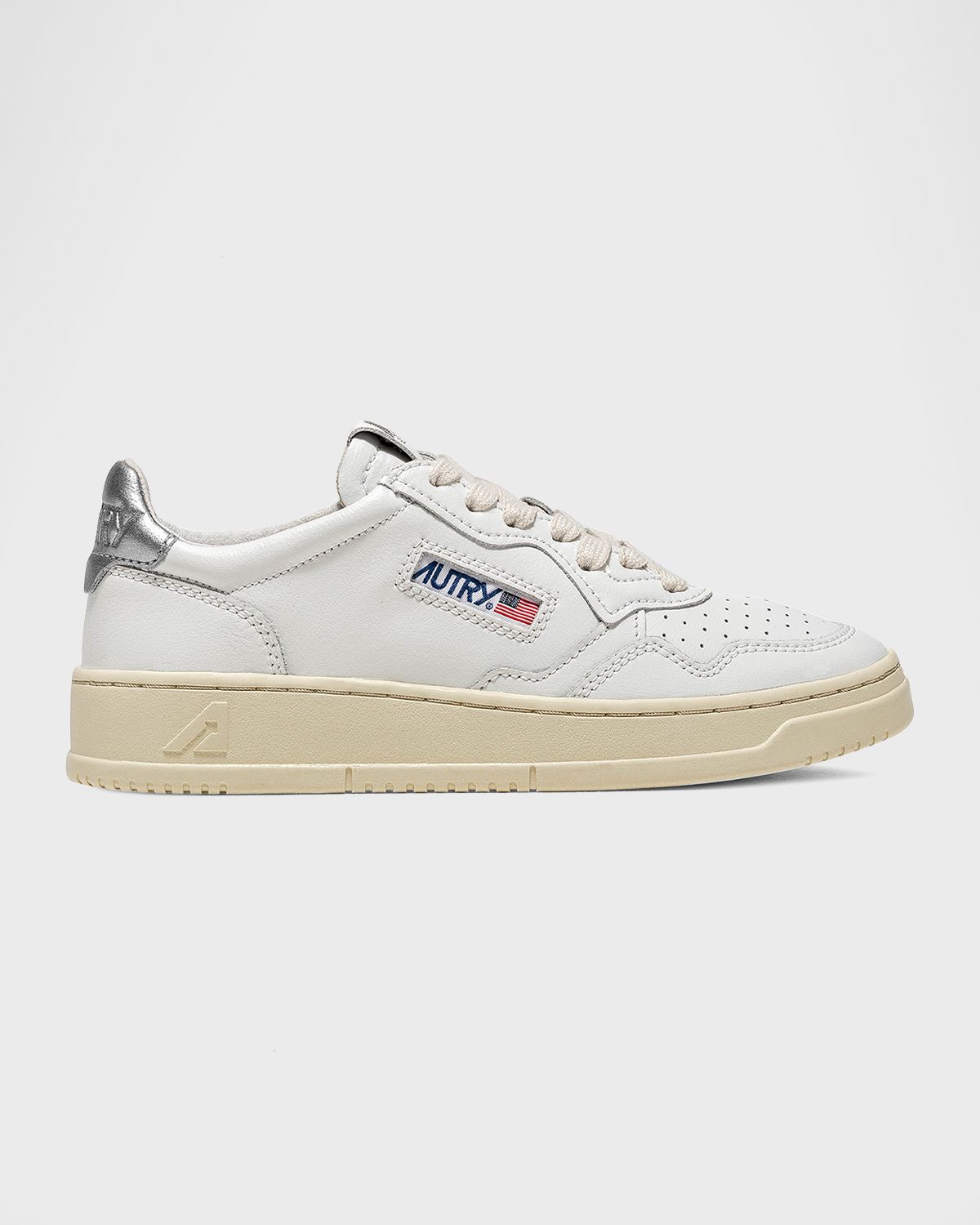 AUTRY Medalist Low-Top Bicolor Leather Sneakers
