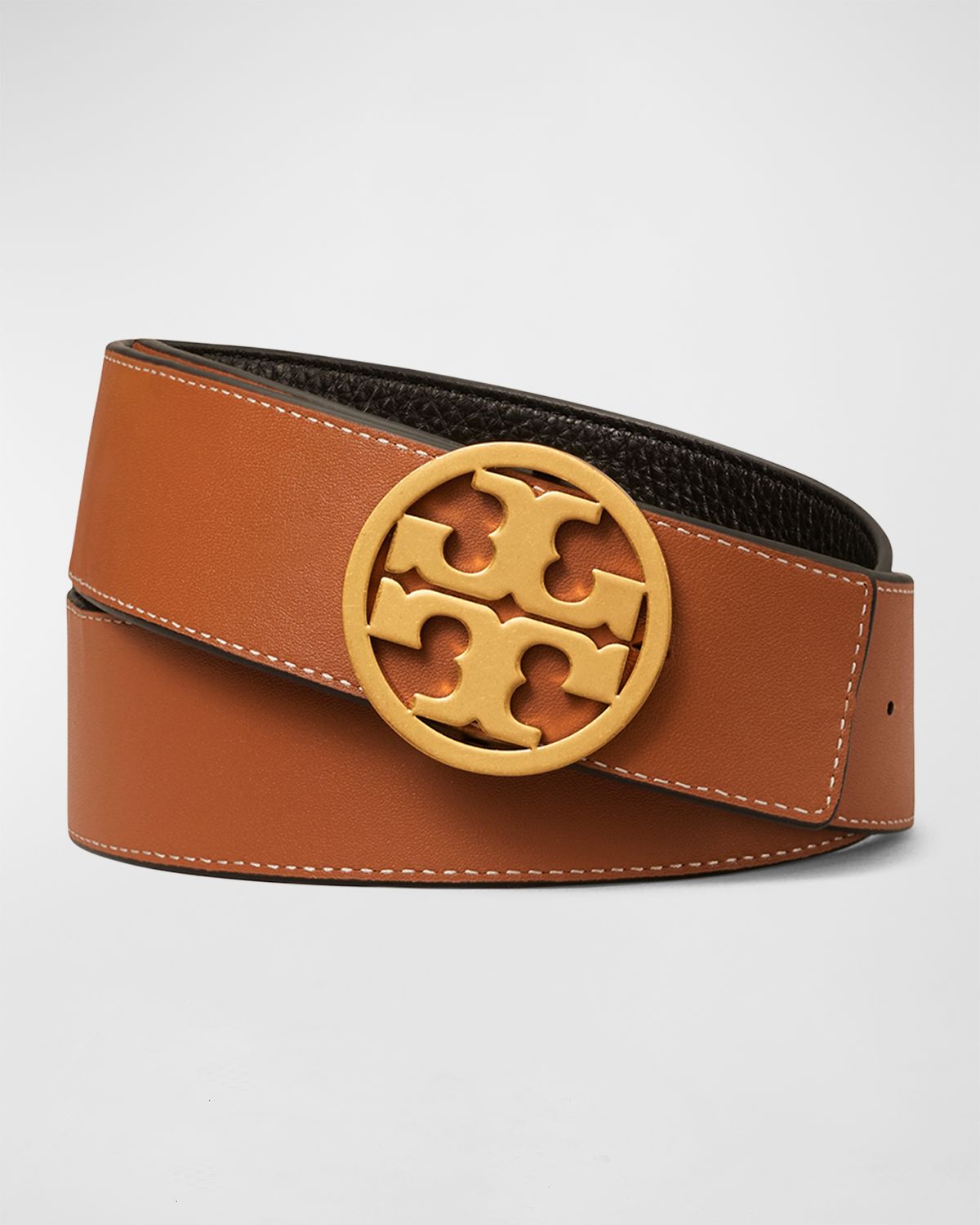 Tory Burch Miller Reversible 1.5" Logo Belt
