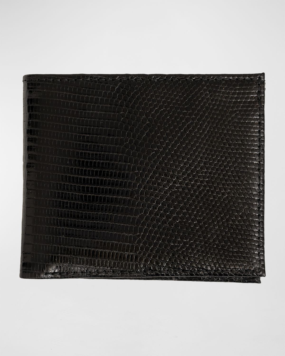 Abas Men 's Lizard Leather Bifold Wallet