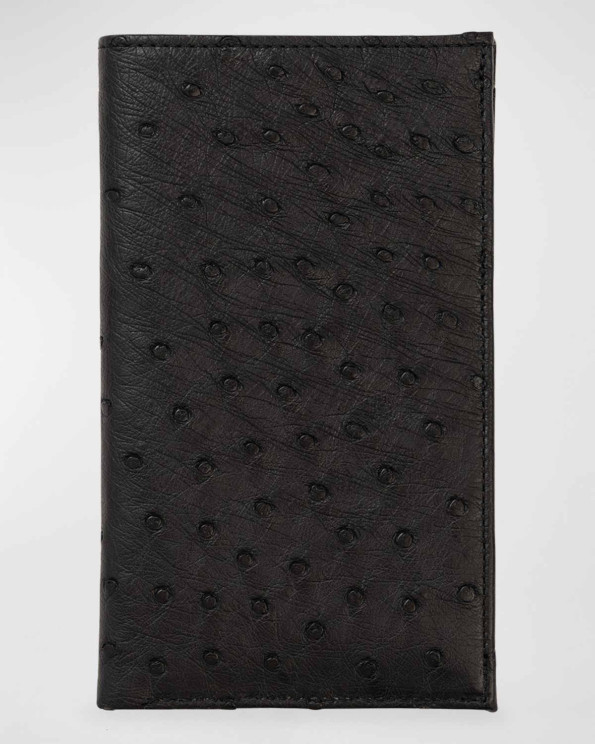 Abas Men 's Matte Ostrich Leather Coat Wallet