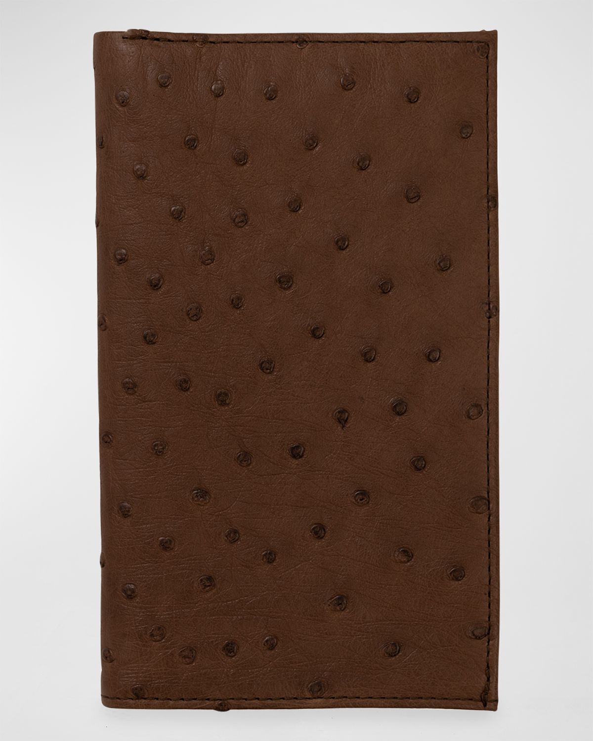 Abas Men 's Matte Ostrich Leather Coat Wallet