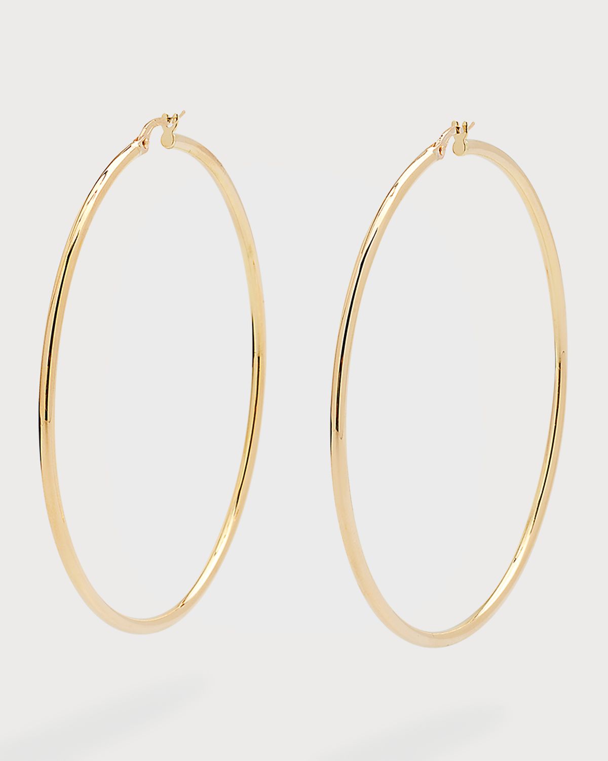 Roberto Coin Polished 18K Hoop Earrings, 63mm