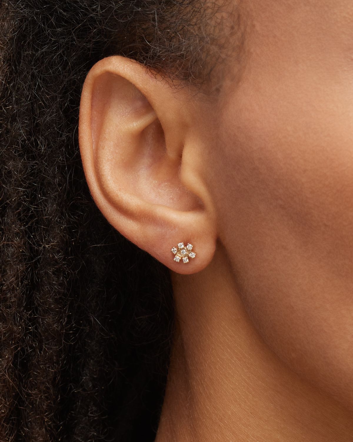 Sydney Evan 14k Gold Diamond Marquise Eye Single Stud Earring