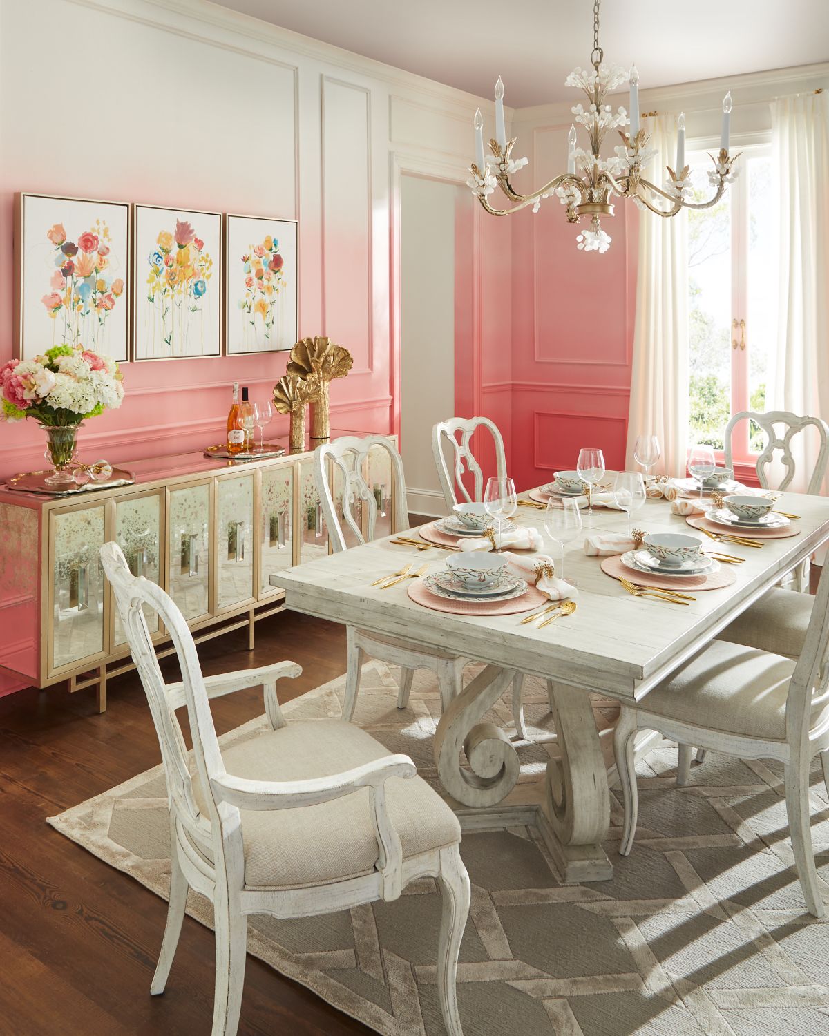 John-Richard Collection Brass & Nickel Organic Trays, Set of 2