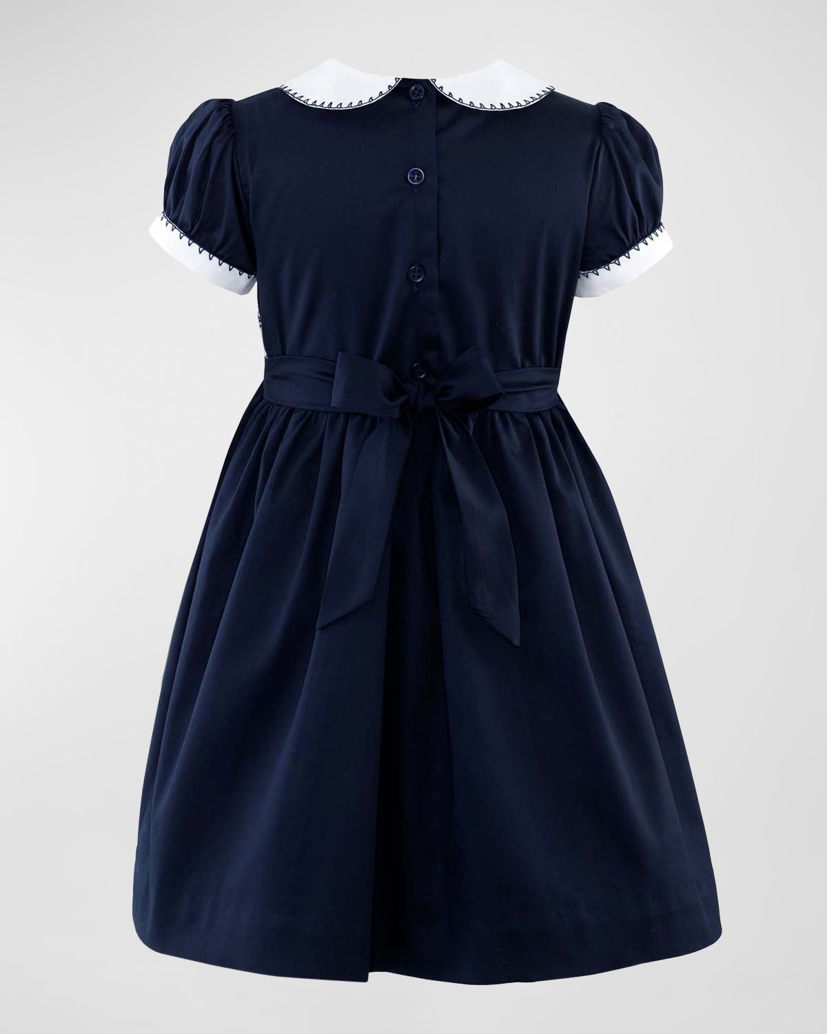 Rachel Riley Girl 's Smocked Festive Dress, Size 2-10