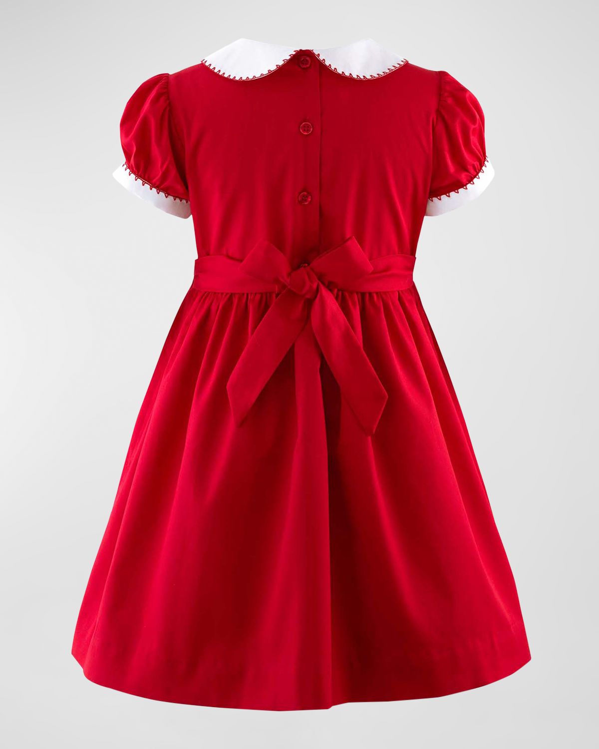 Rachel Riley Girl 's Smocked Festive Dress, Size 2-10