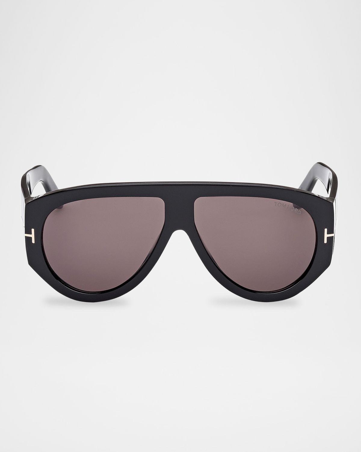 TOM FORD Men 's Bronson T-Logo Shield Sunglasses