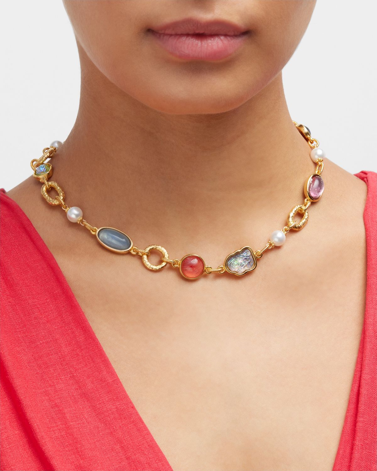 Ben-Amun Multi-Stone and Shape Necklace