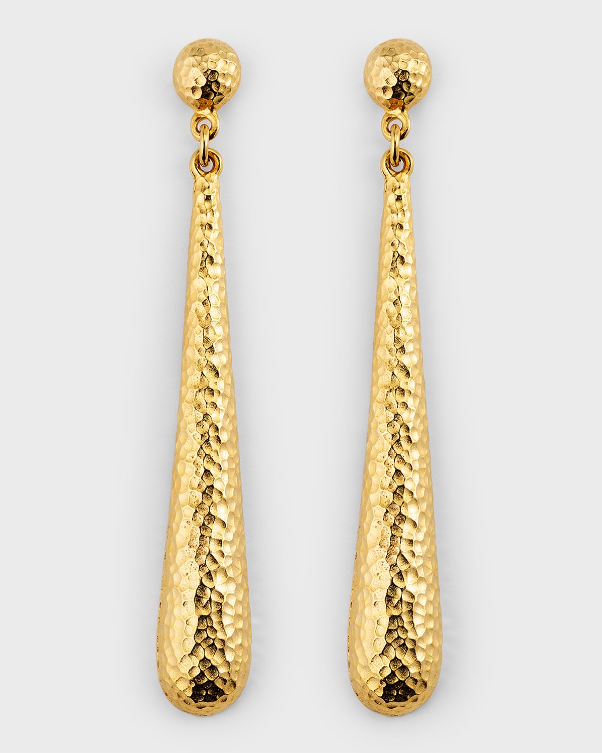 Ben-Amun Hammered Gold Earrings