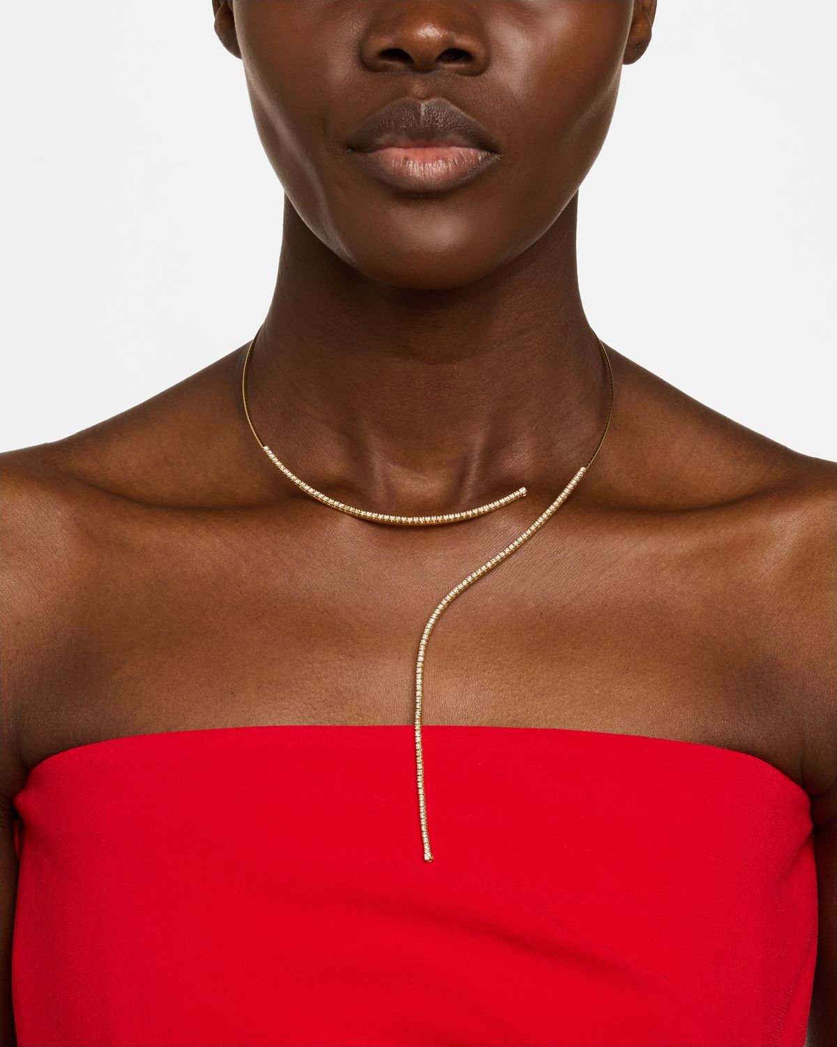 Mattia Cielo 18k Yellow Gold Diamond Wrap Necklace