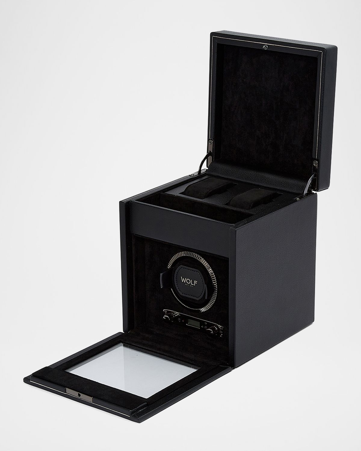 WOLF British Racing Single Watch Winder with Storage
