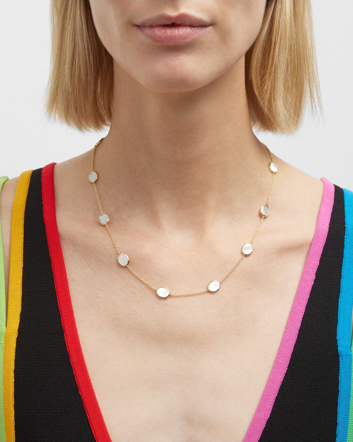 Ippolita 18k Gold Rock Candy Confetti Station Necklace