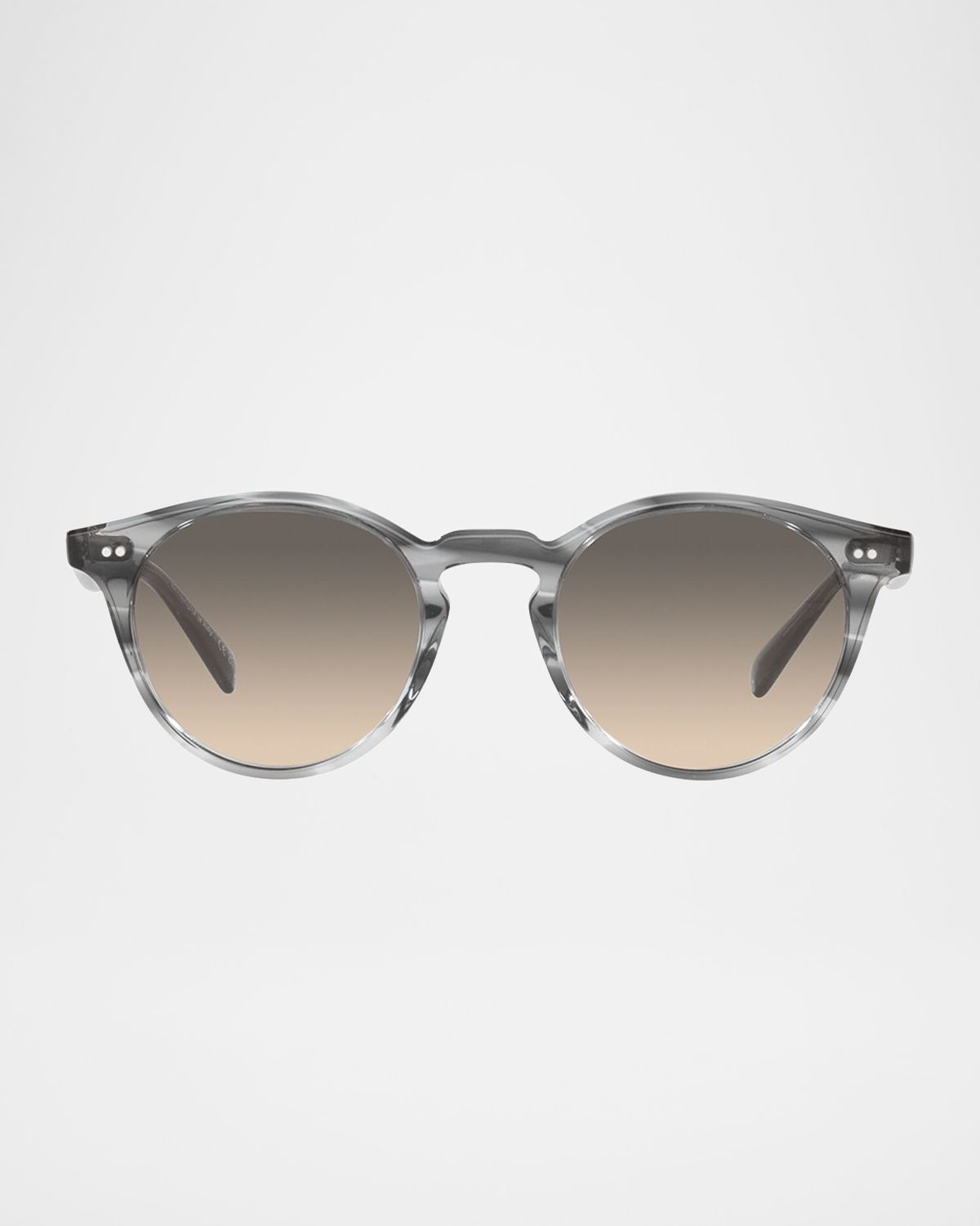 Oliver Peoples Men 's The Romare Sun Keyhole-Bridge Round Sunglasses