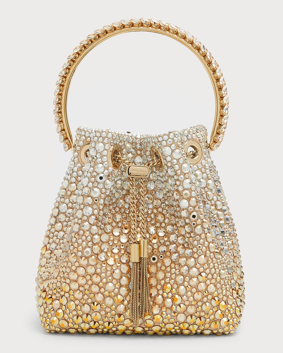 Jimmy Choo Bon Bon Beaded Top-Handle Bag