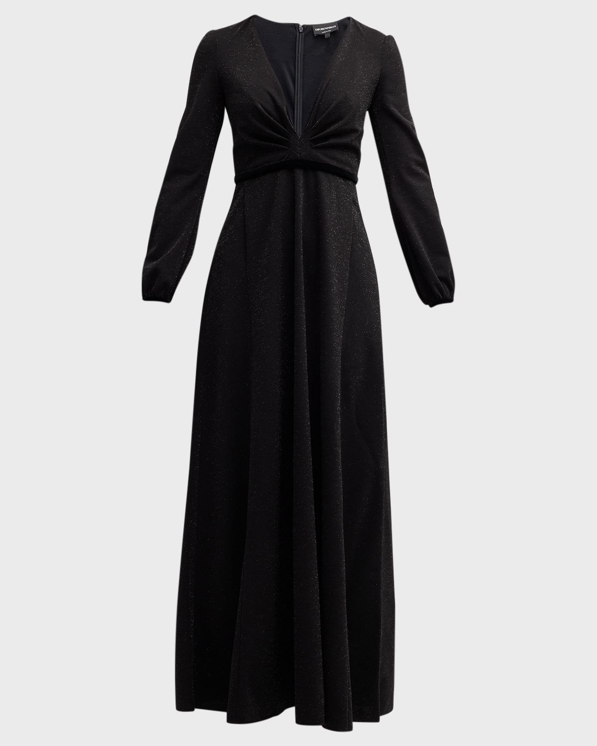 Emporio Armani Deep V-Neck Shimmer Jersey Maxi Dress | Thumbnail 8 Emporio Armani Deep V-Neck Shimmer Jersey Maxi Dress | Thumbnail 8