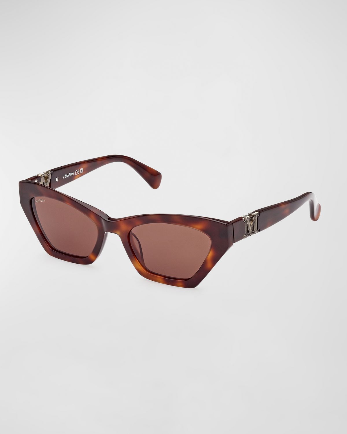 Max Mara Monogram Acetate Cat-Eye Sunglasses