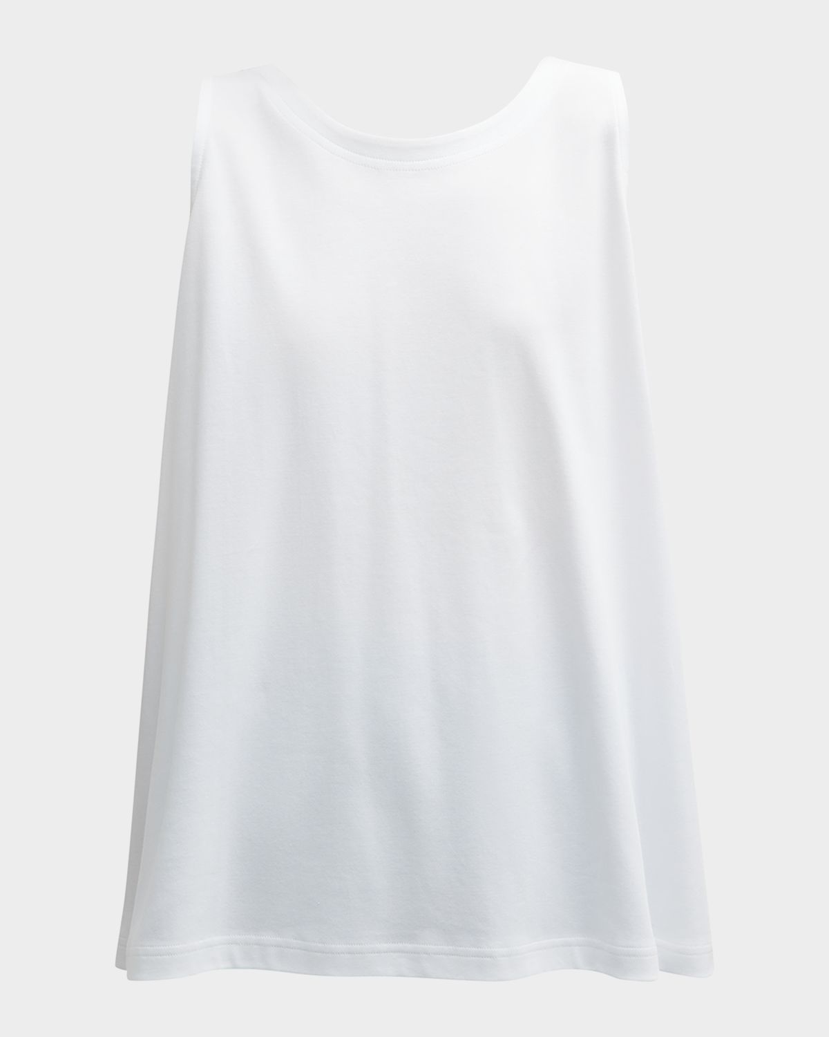 Eskandar A-Line Round-Neck Long Shell Top | Thumbnail 8