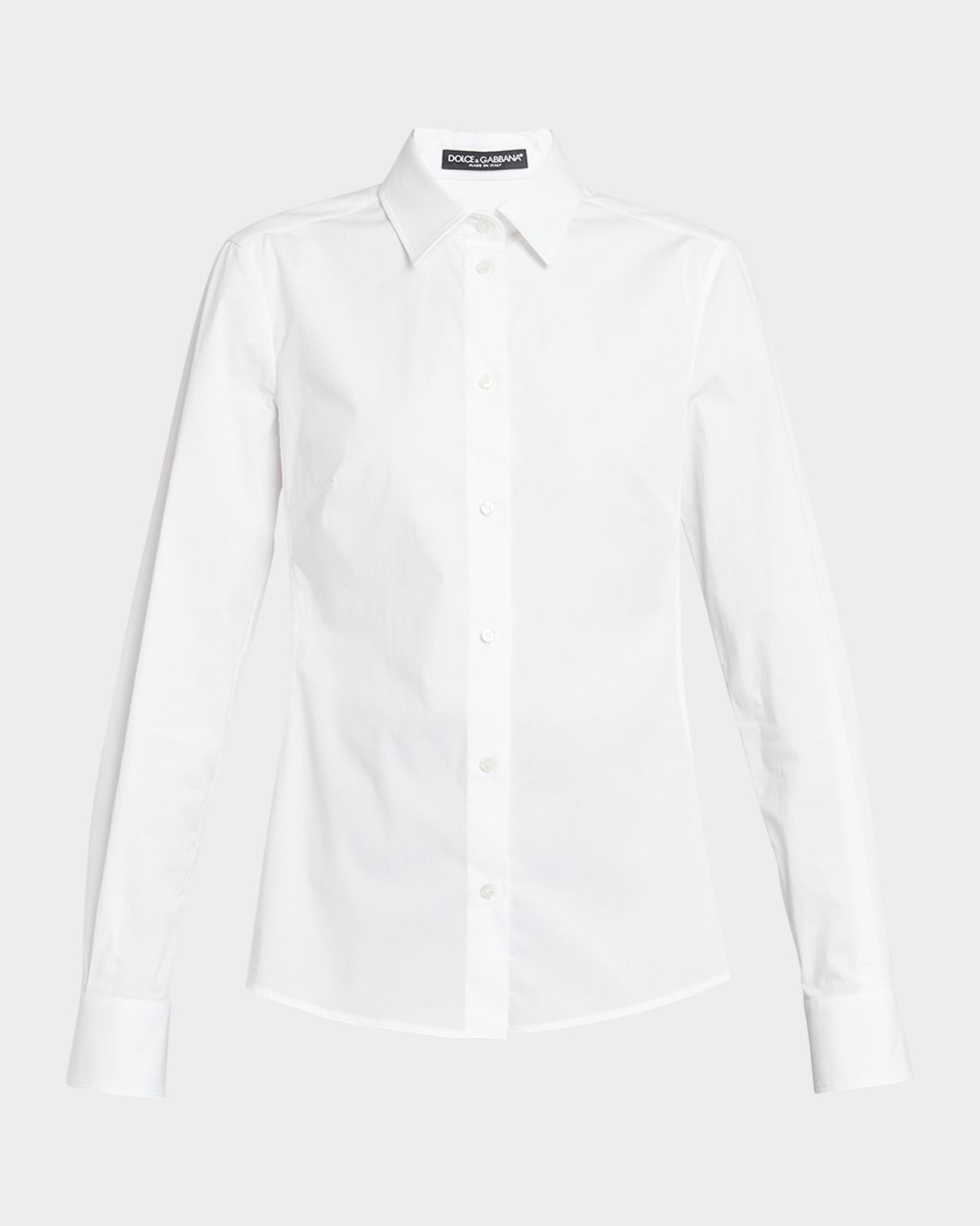 Dolce & Gabbana Poplin Classic-Fit Collared Shirt | Thumbnail 8 Dolce & Gabbana Poplin Classic-Fit Collared Shirt | Thumbnail 8