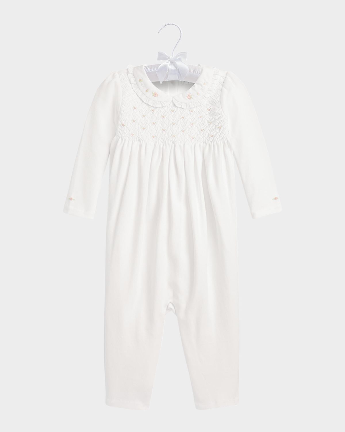 Polo Ralph Lauren Girl 's Embroidered Coverall, Size 3M-12M