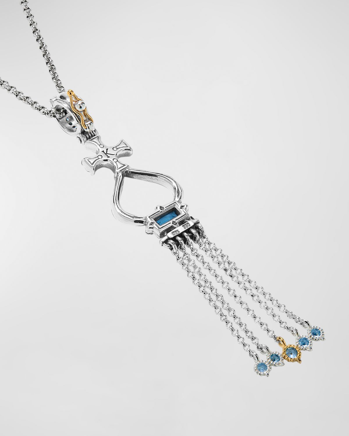 Konstantino Dome Spinel Tassel Pendant