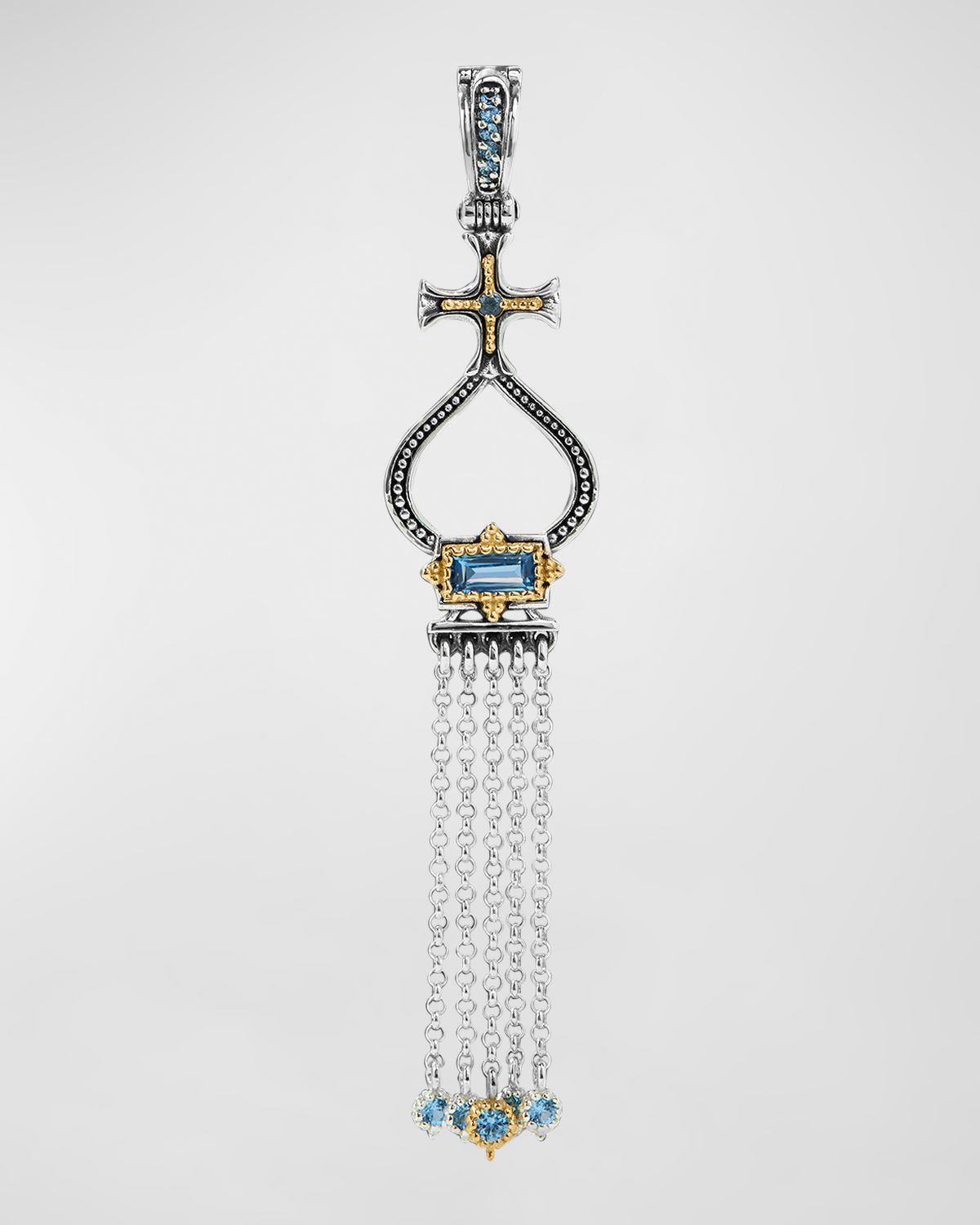 Konstantino Dome Spinel Tassel Pendant