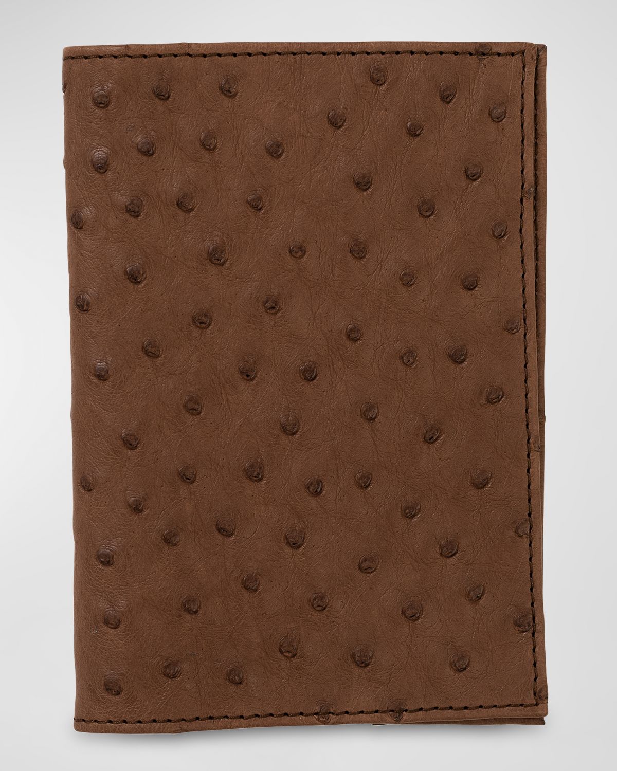 Abas Ostrich Leather Passport Booklet