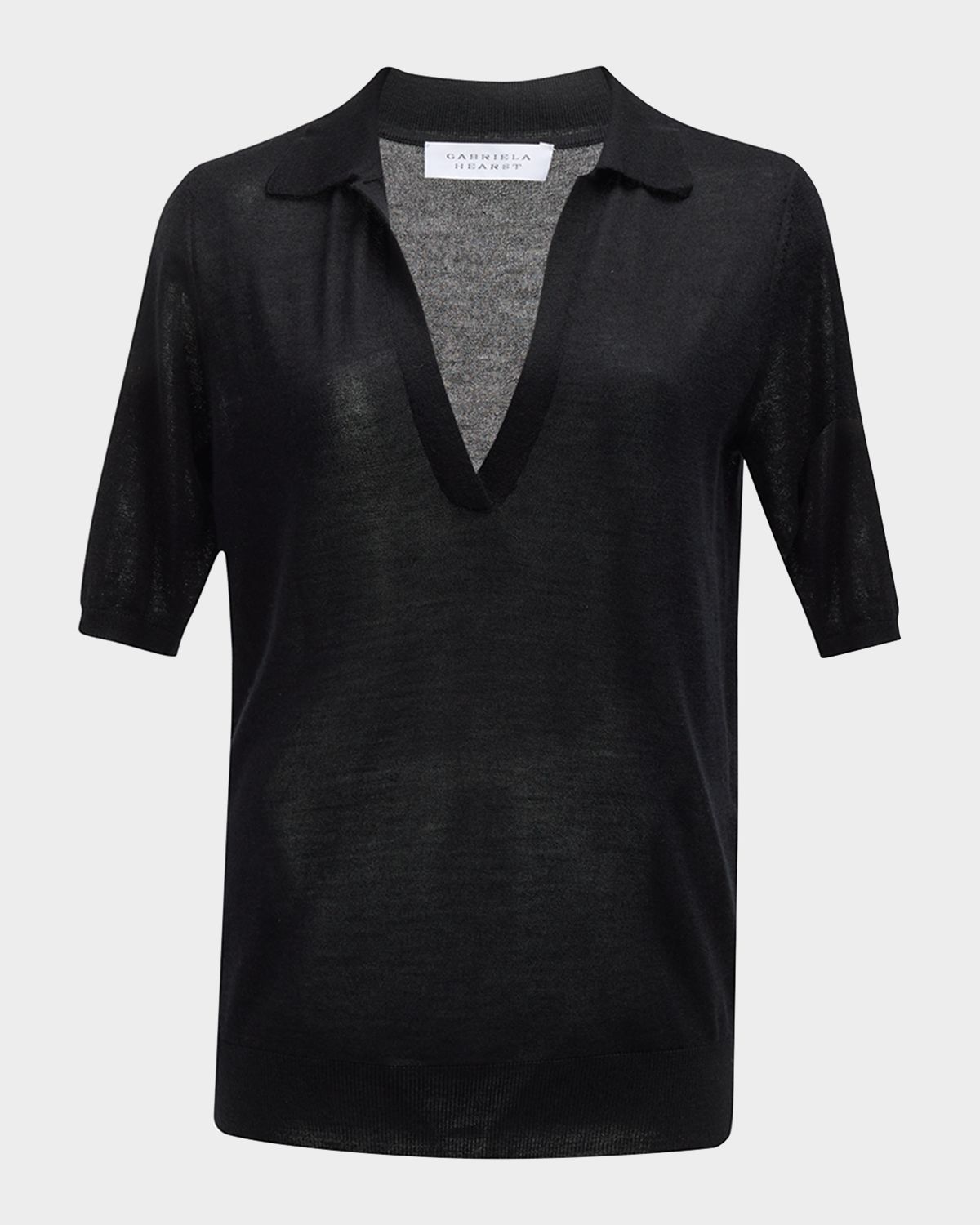 Gabriela Hearst Frank Cashmere Polo Top | Thumbnail 8 Gabriela Hearst Frank Cashmere Polo Top | Thumbnail 8
