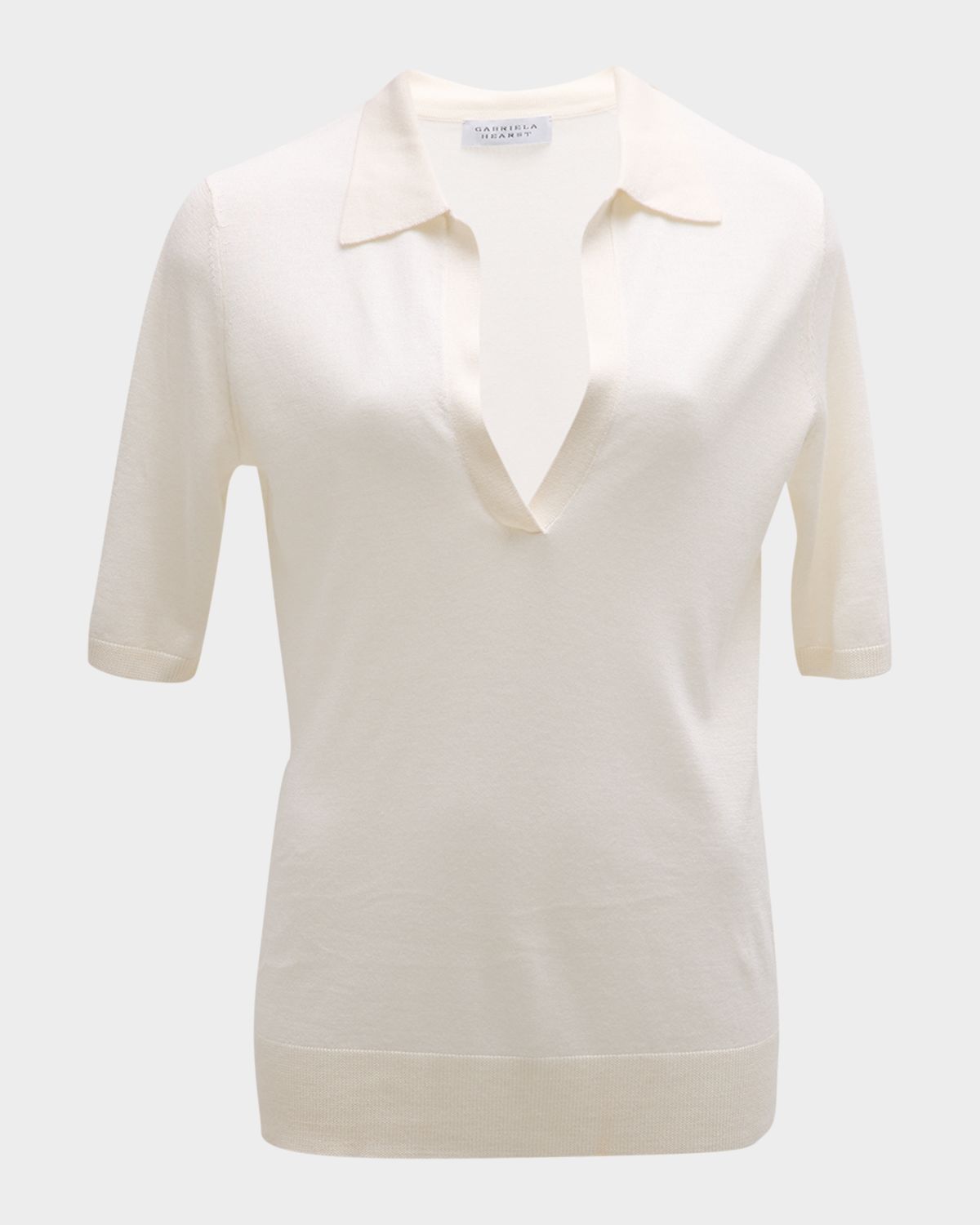 Gabriela Hearst Frank Cashmere Polo Top | Thumbnail 8 Gabriela Hearst Frank Cashmere Polo Top | Thumbnail 8