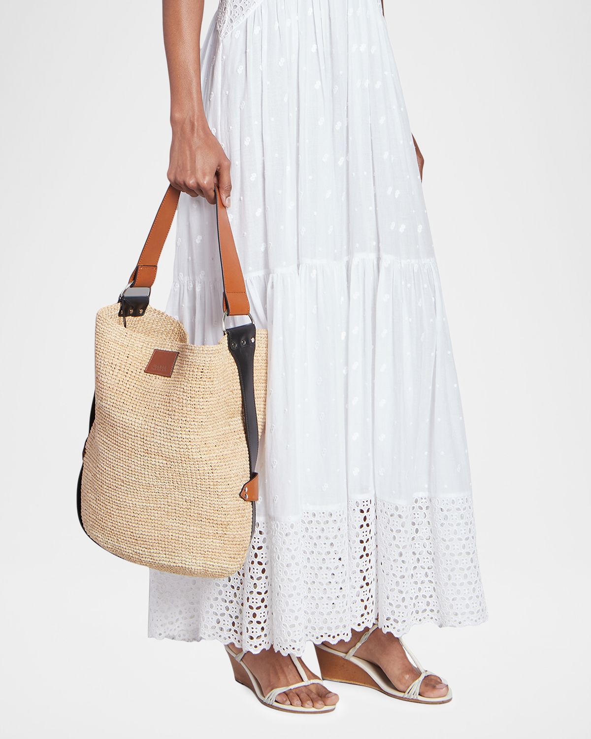 Isabel Marant Bayia Raffia Shoulder Bag