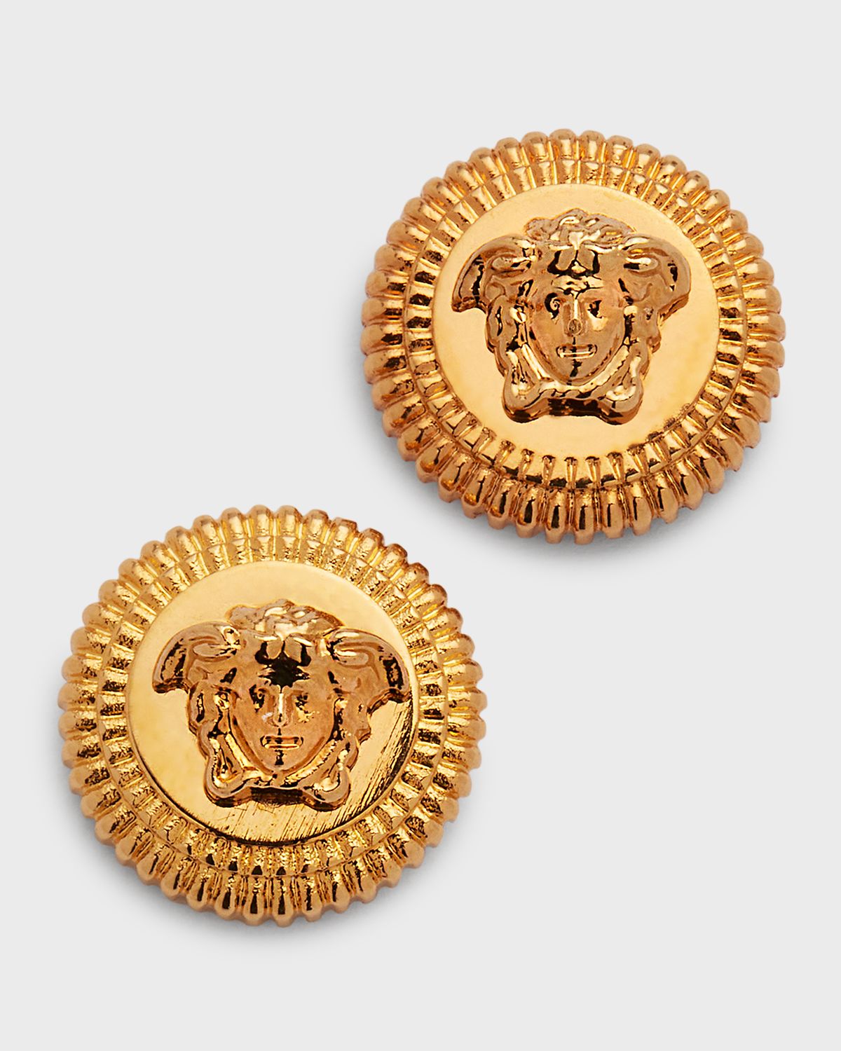 Versace Men 's Medusa Stud Earrings