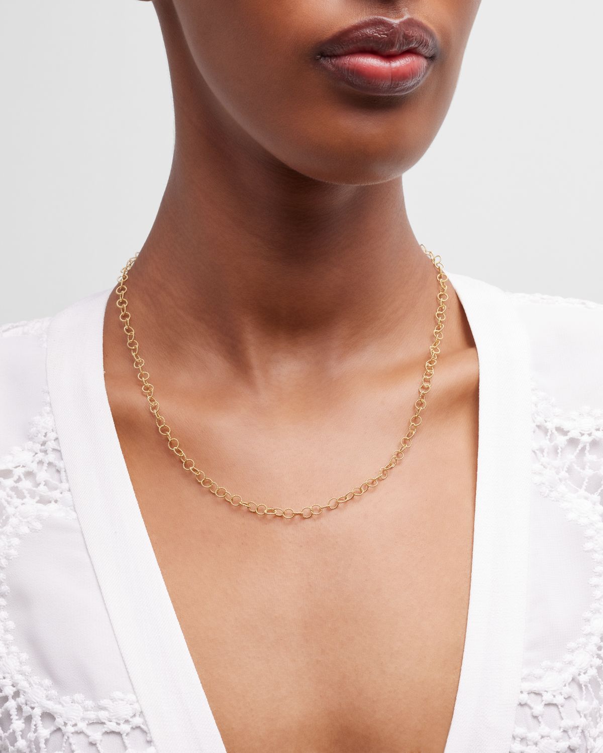 Dolce & Gabbana Yellow Gold Freshwater Pearl Adjustable Necklace