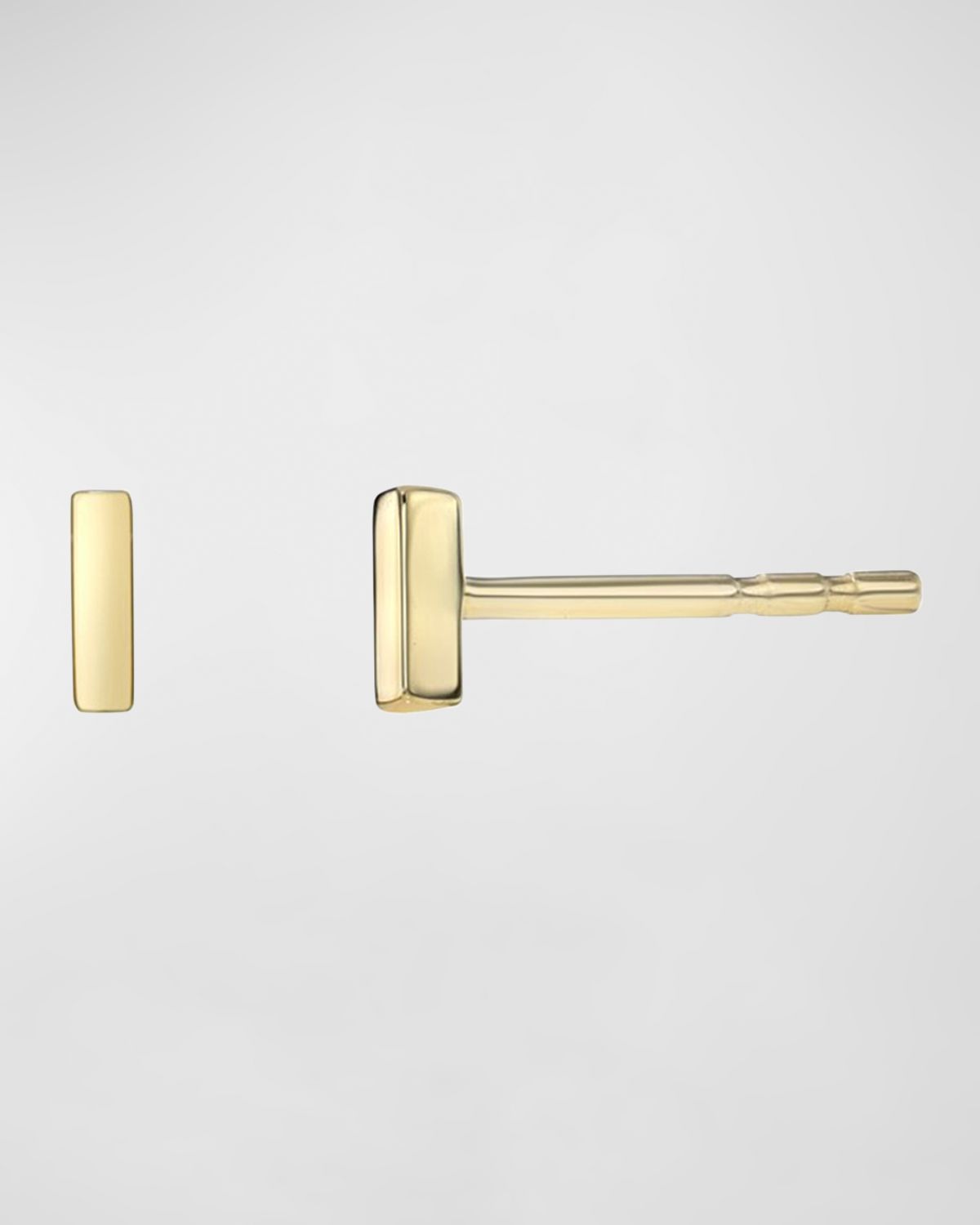 Zoe Lev Jewelry 14K Gold Mini Bar Stud Earrings