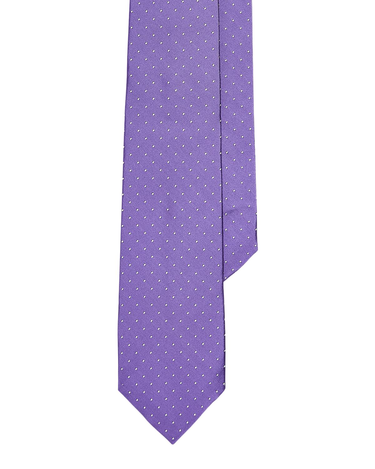 Ralph Lauren Purple Label Men 's Mulberry Silk Polka Dot Jacquard Tie | Thumbnail 3